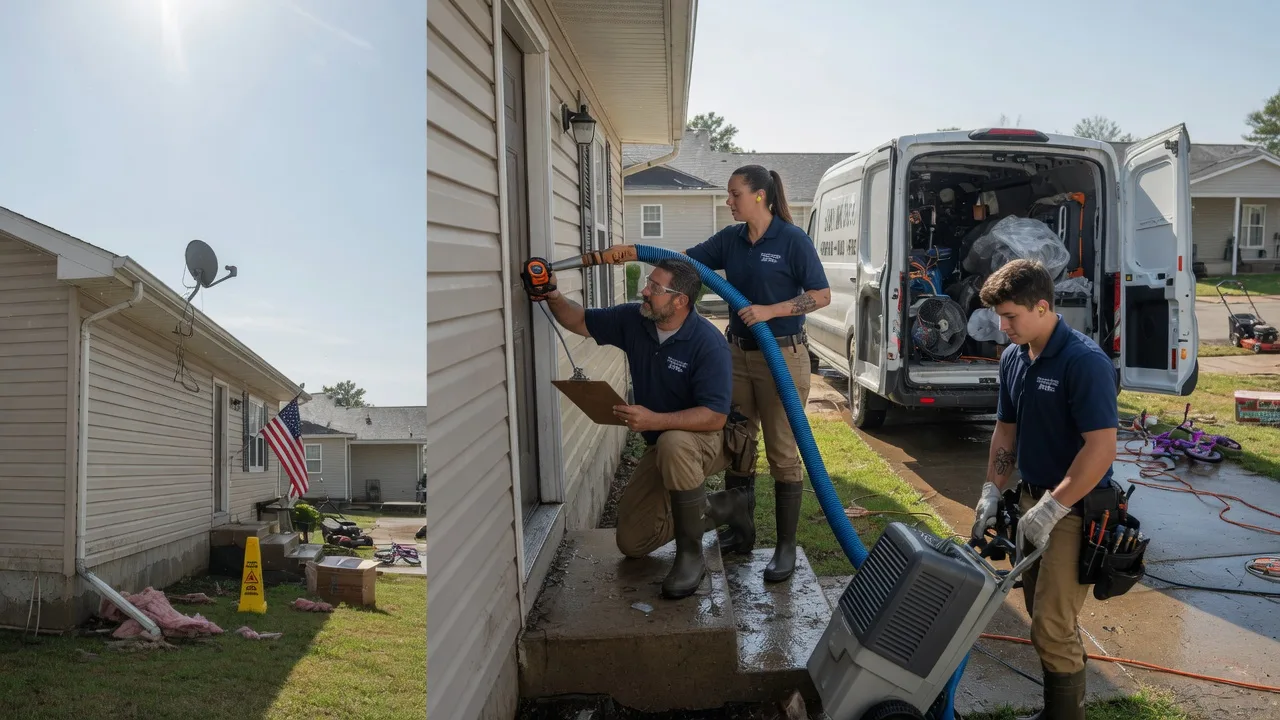 Ceiling Water Damage Restoration in Prescott, KS near me