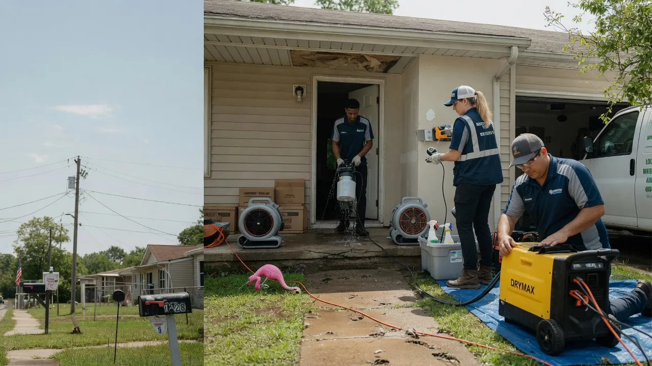 Storm Damage Water Removal in Prescott, KS near me